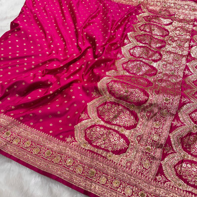 Rani Katan Silk booti with Ari and Stone BSK01