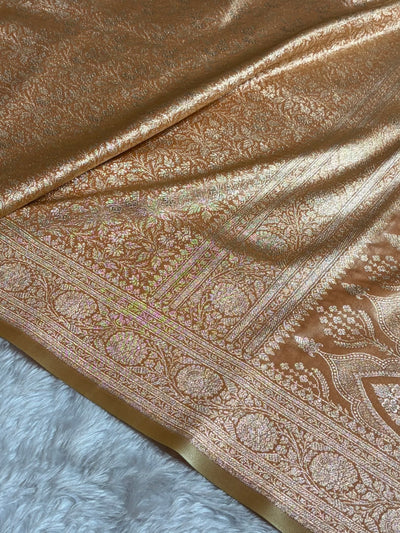 Cheeku Shades Brocket Satin Silk Saree Banarasi Saree Shades SS30