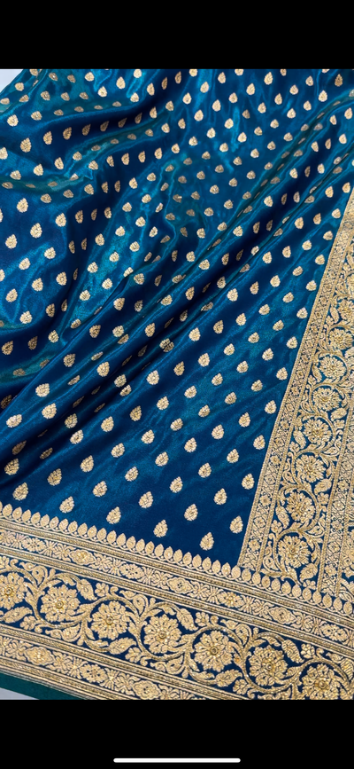 Banarasi Peacock Booti with Swarovski stone work BSS01
