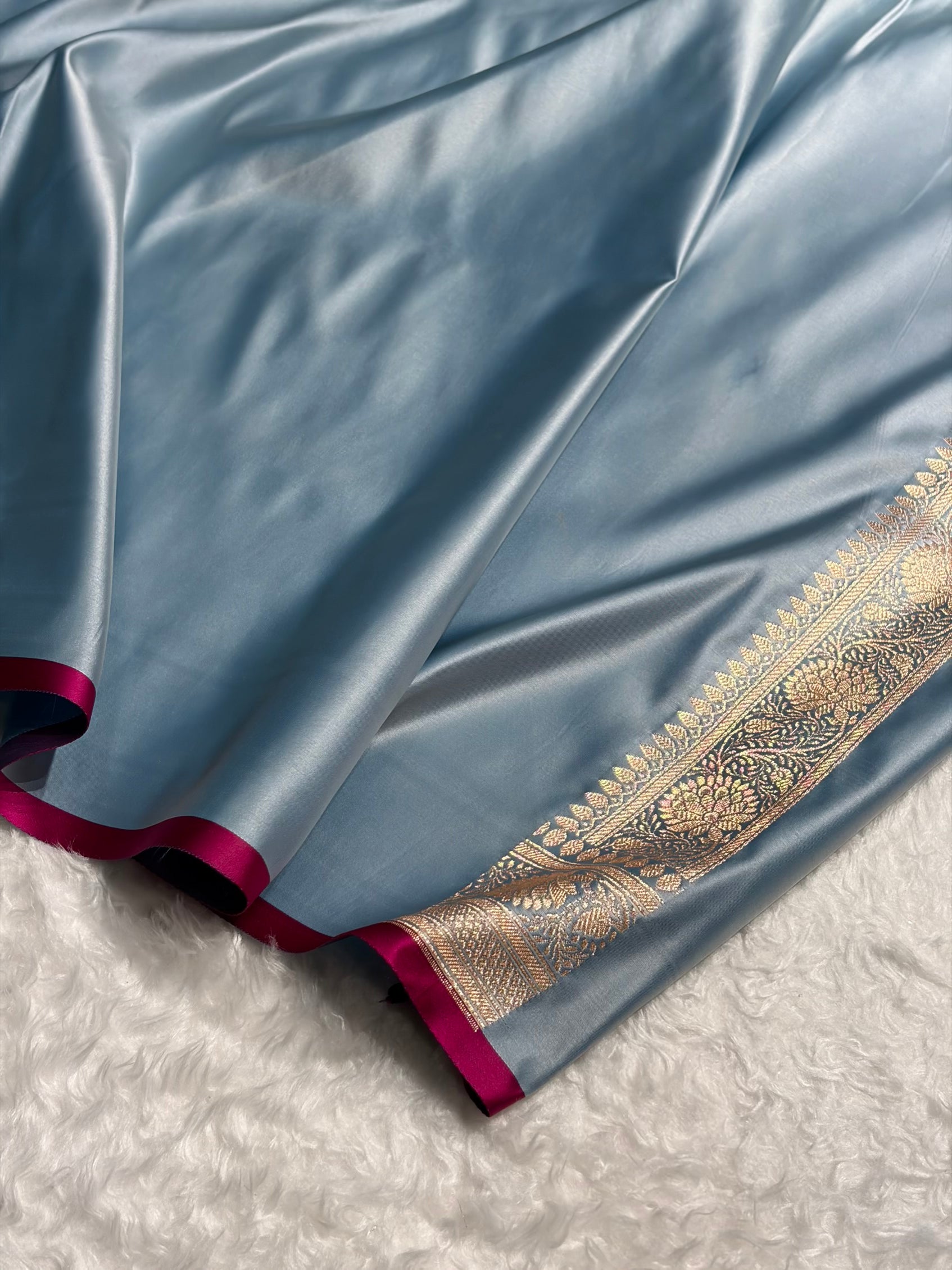 Banarasi Pastel German Shades Booti Katan Silk Saree SK07