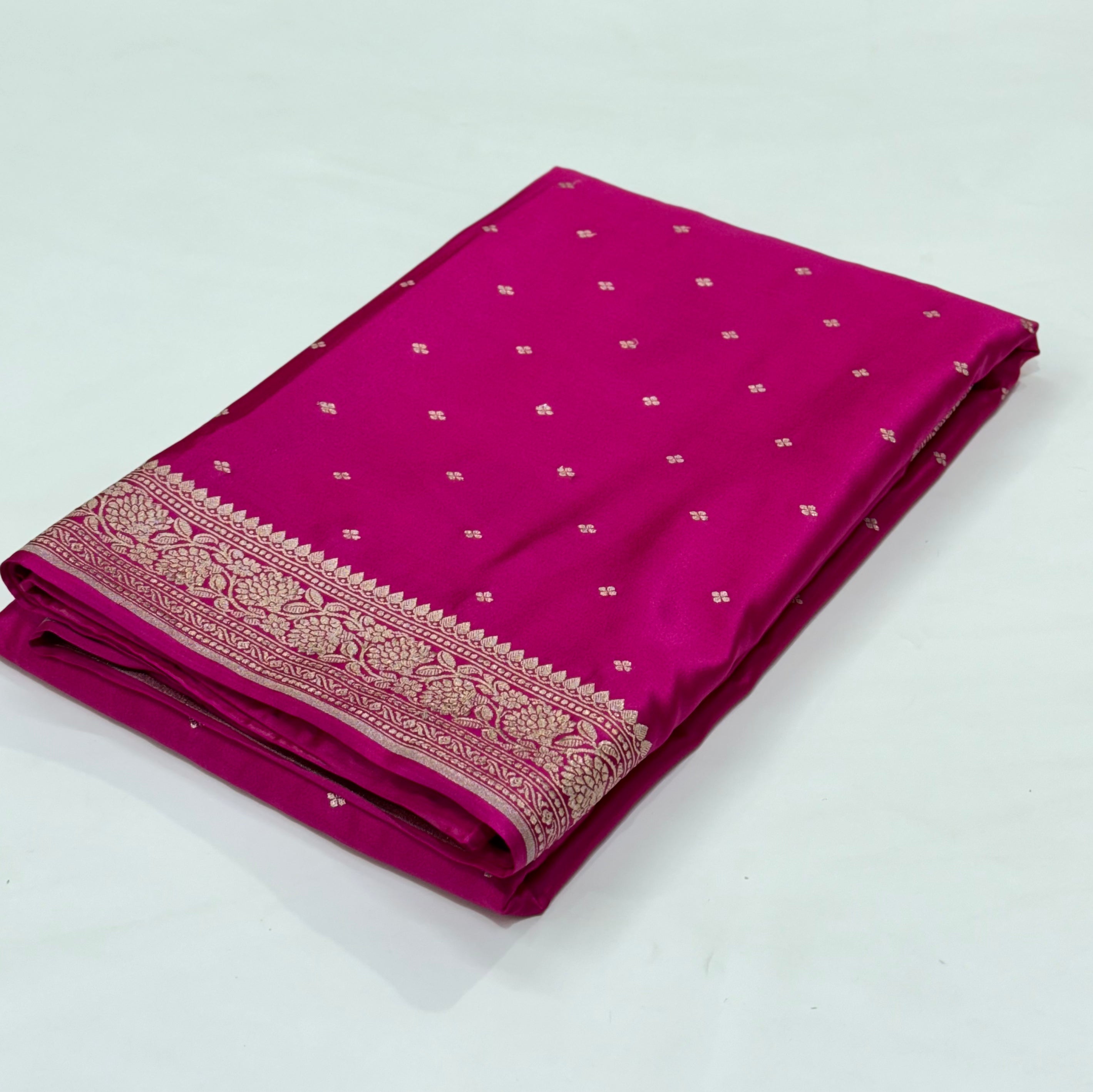 Ruby Pink Mashru Silk Booti