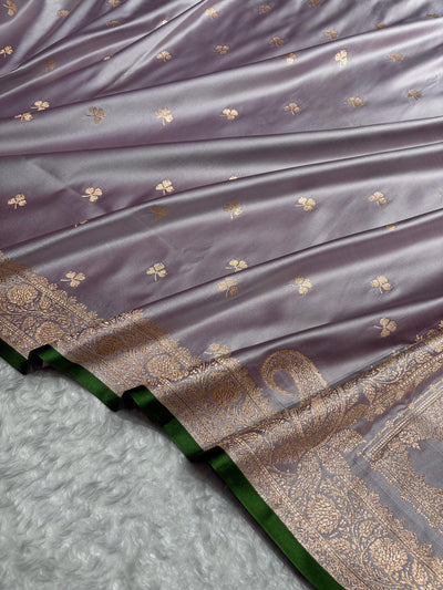 Banarasi Grape Booti Katan Silk Saree SK09