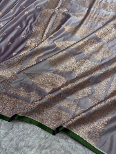 Banarasi Grape Booti Katan Silk Saree SK09
