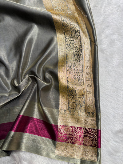 Banarasi Light Weight Satin Silk Mahendi Shades SS69(C)