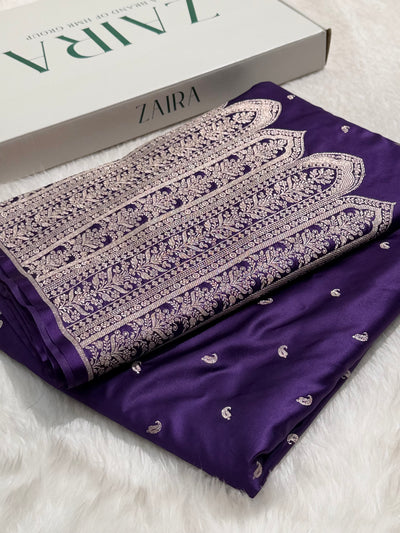 Skirt Border Ruby Rani Mashru Silk Saree MCS13
