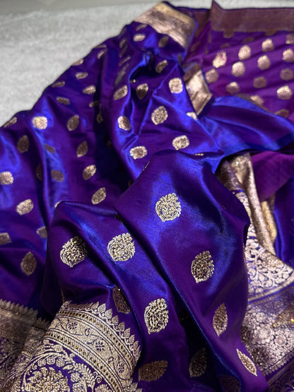 Purple Boota With Swarovski Work