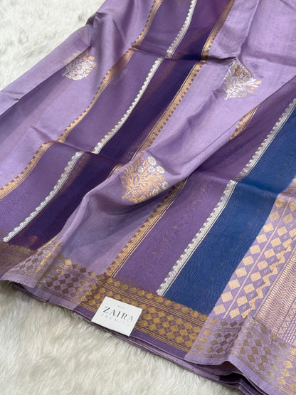 Lavender Purple Rangkat Handwoven Paper Mango Silk