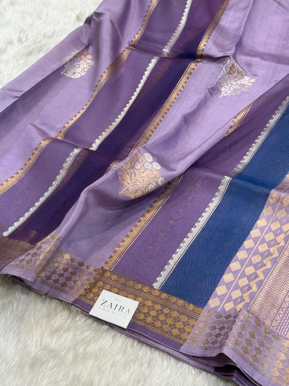 Lavender Purple Rangkat Handwoven Paper Mango Silk