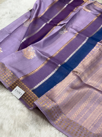 Lavender Purple Rangkat Handwoven Paper Mango Silk