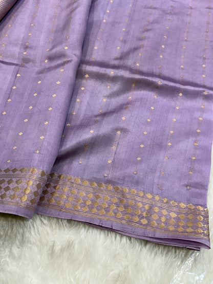 Lavender Purple Rangkat Handwoven Paper Mango Silk