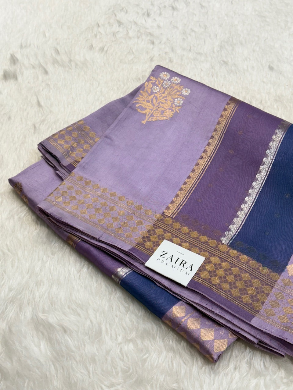 Lavender Purple Rangkat Handwoven Paper Mango Silk