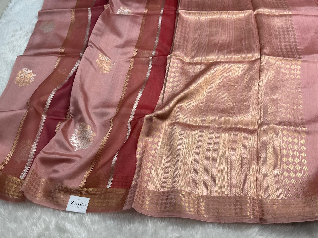 Copper Rose Rangkat Handwoven Paper Mango Silk