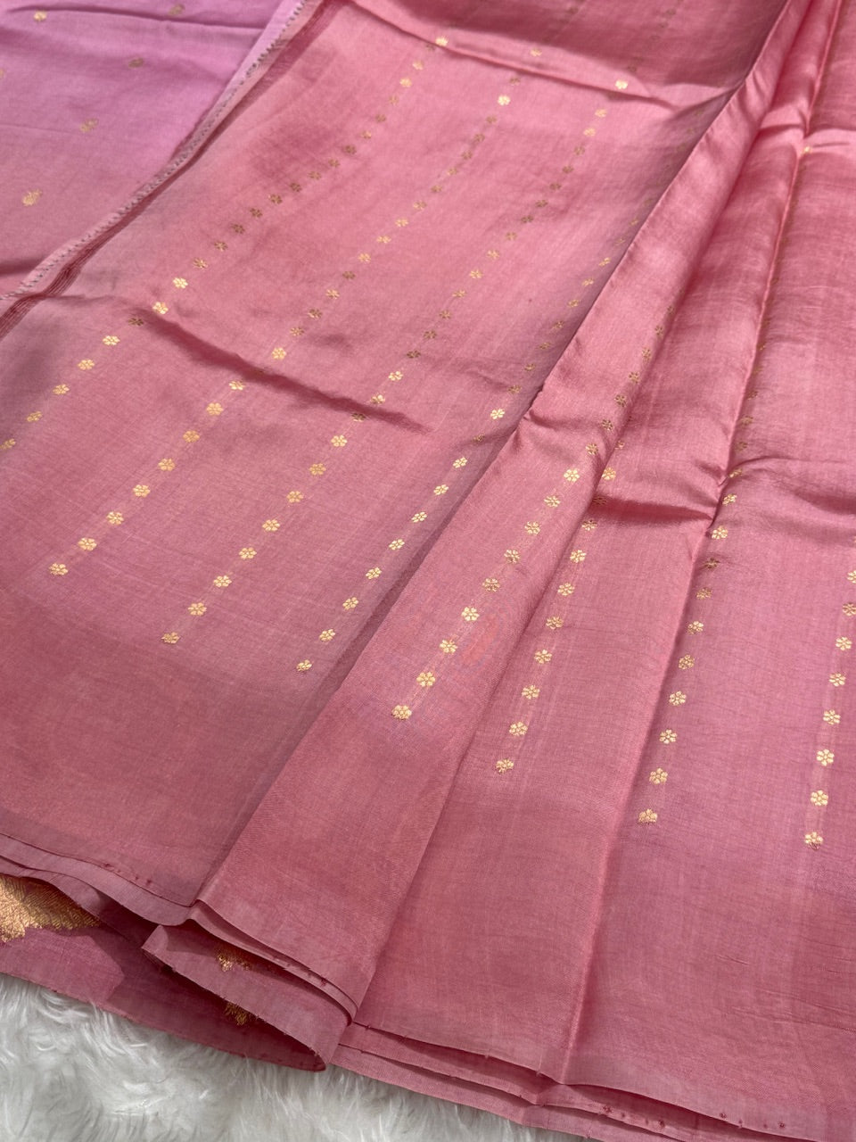 Onion Pink Ombre Handwoven Paper Mango Silk