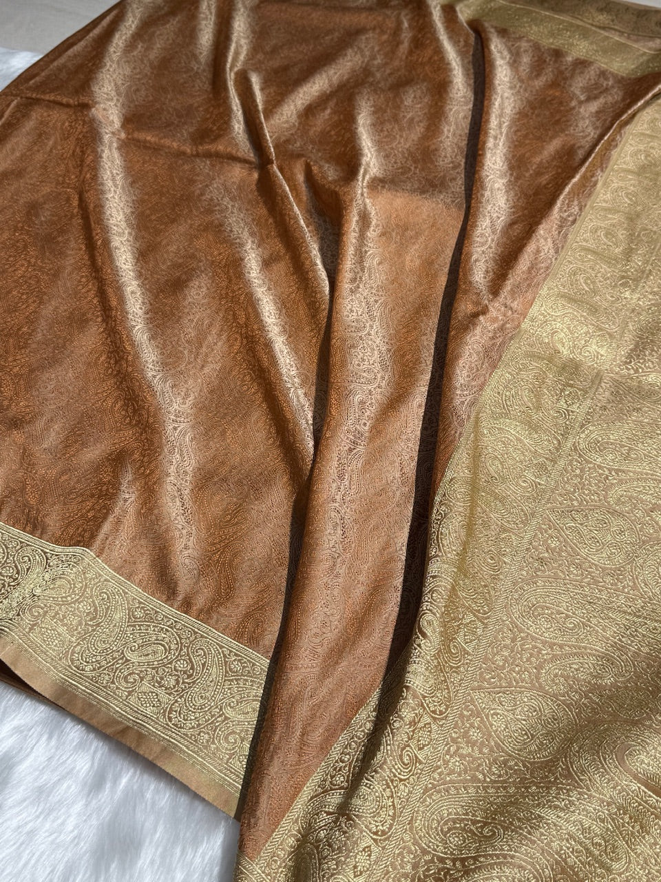 Tusser Tanchoi Booti Katan Silk Saree SKTM-07