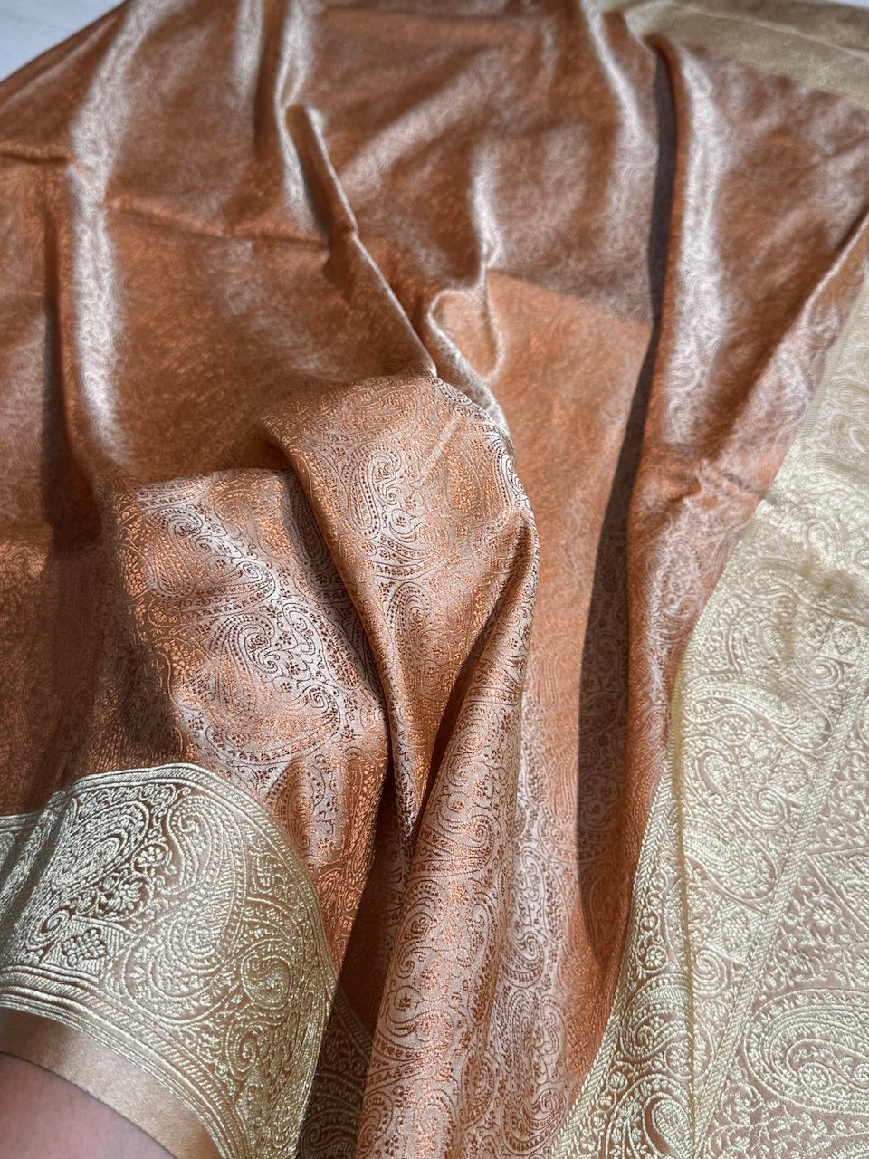 Tusser Tanchoi Booti Katan Silk Saree SKTM-07