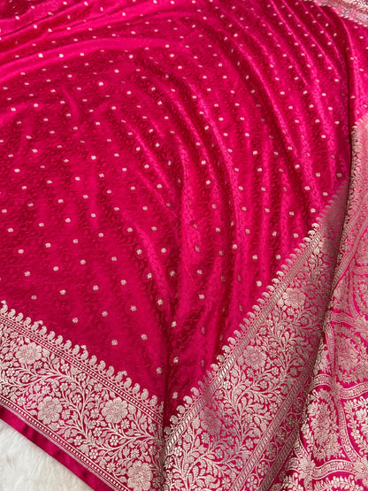 Rani Shades Booti Tanchoi Mashru Silk Saree