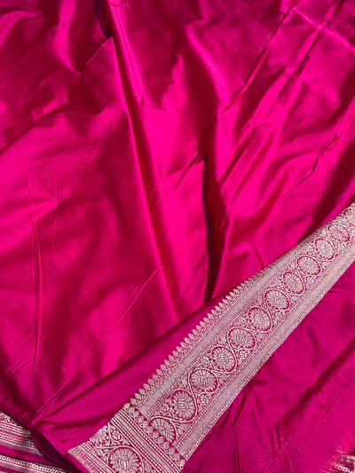 Baby Pink Shade Boota Mashru Silk Saree MCS17