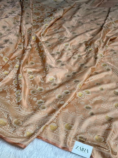 Brownish Tanchoi Mashru Silk Saree