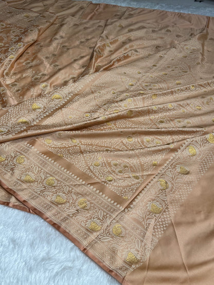Brownish Tanchoi Mashru Silk Saree