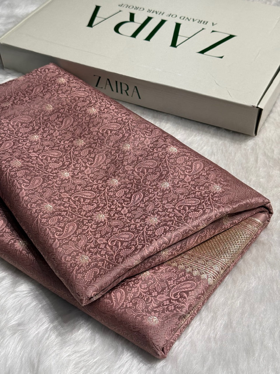 Mauve Shades Tanchoi Motif Mashru Silk Saree