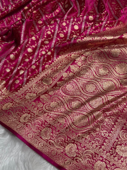 Rani Brocade Soft Katan Silk Saree SK52