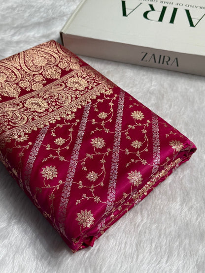 Rani Brocade Soft Katan Silk Saree SK52
