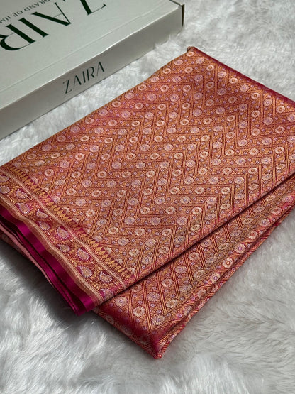 Rani Jamawar Tanchoi Katan Silk Saree SKTM-12