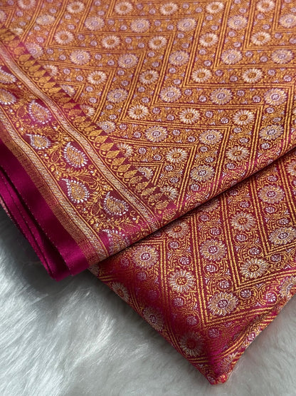 Rani Jamawar Tanchoi Katan Silk Saree SKTM-12