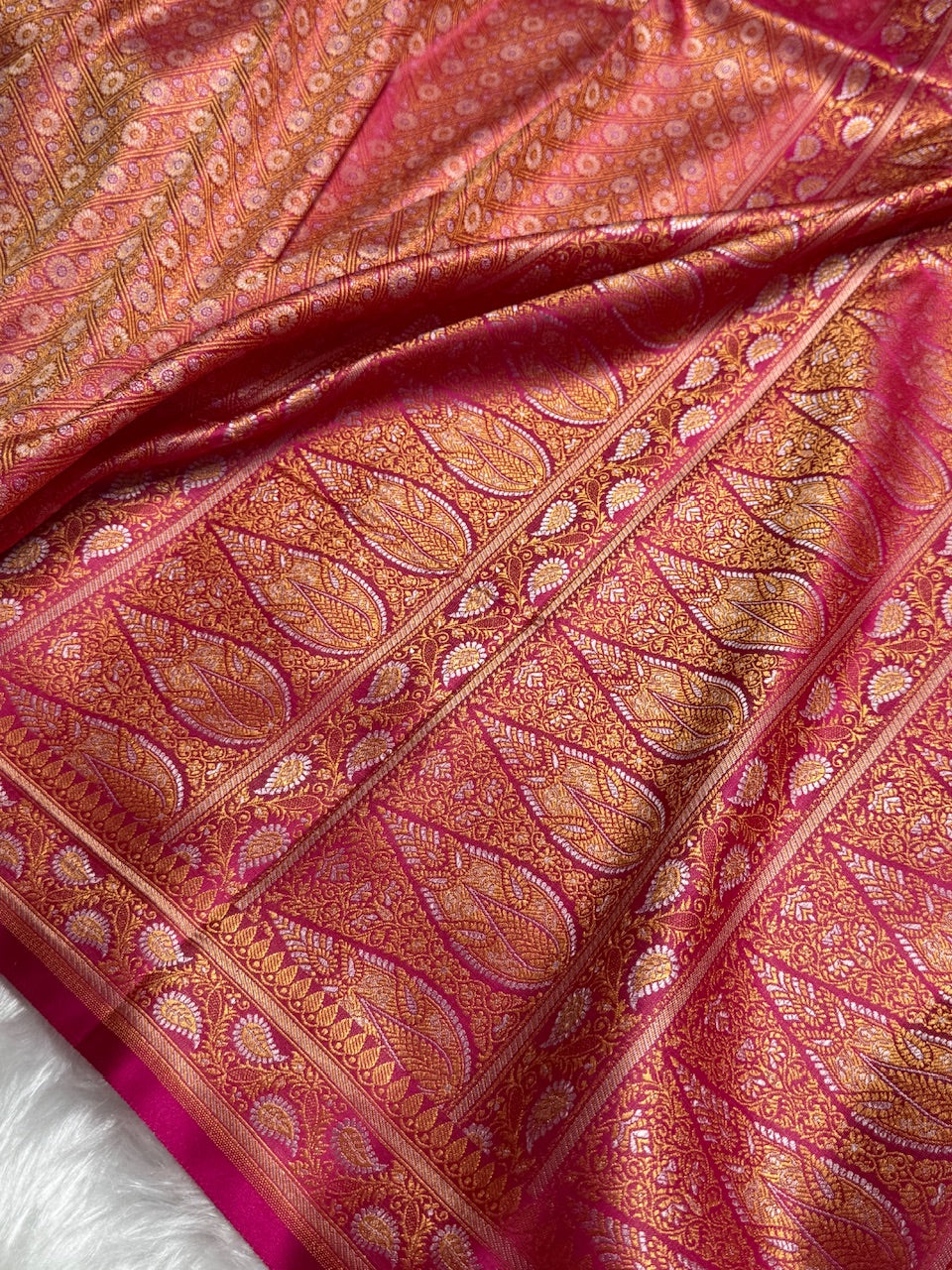 Rani Jamawar Tanchoi Katan Silk Saree SKTM-12