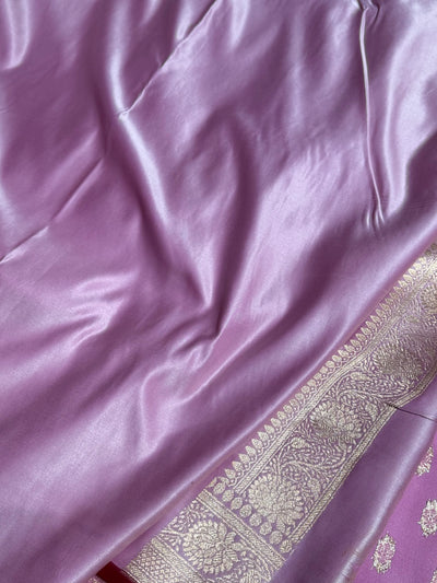 Banarasi Lavender Booti Katan Silk Saree SK07
