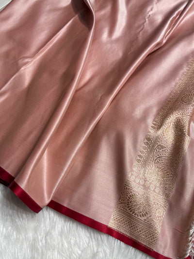 Rosy Finch Booti Katan Silk Saree SK07
