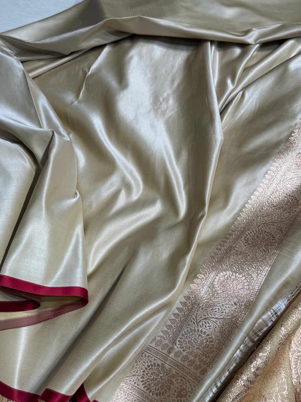Brown Booti Katan Silk Saree SK07