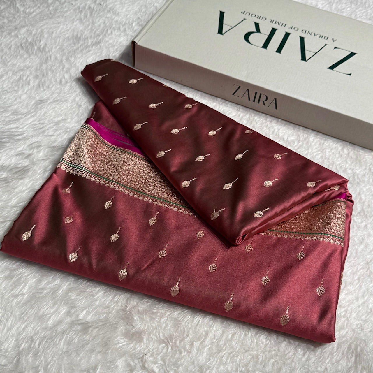 Mauve Colour Mashru Satin Silk Banarasi Saree