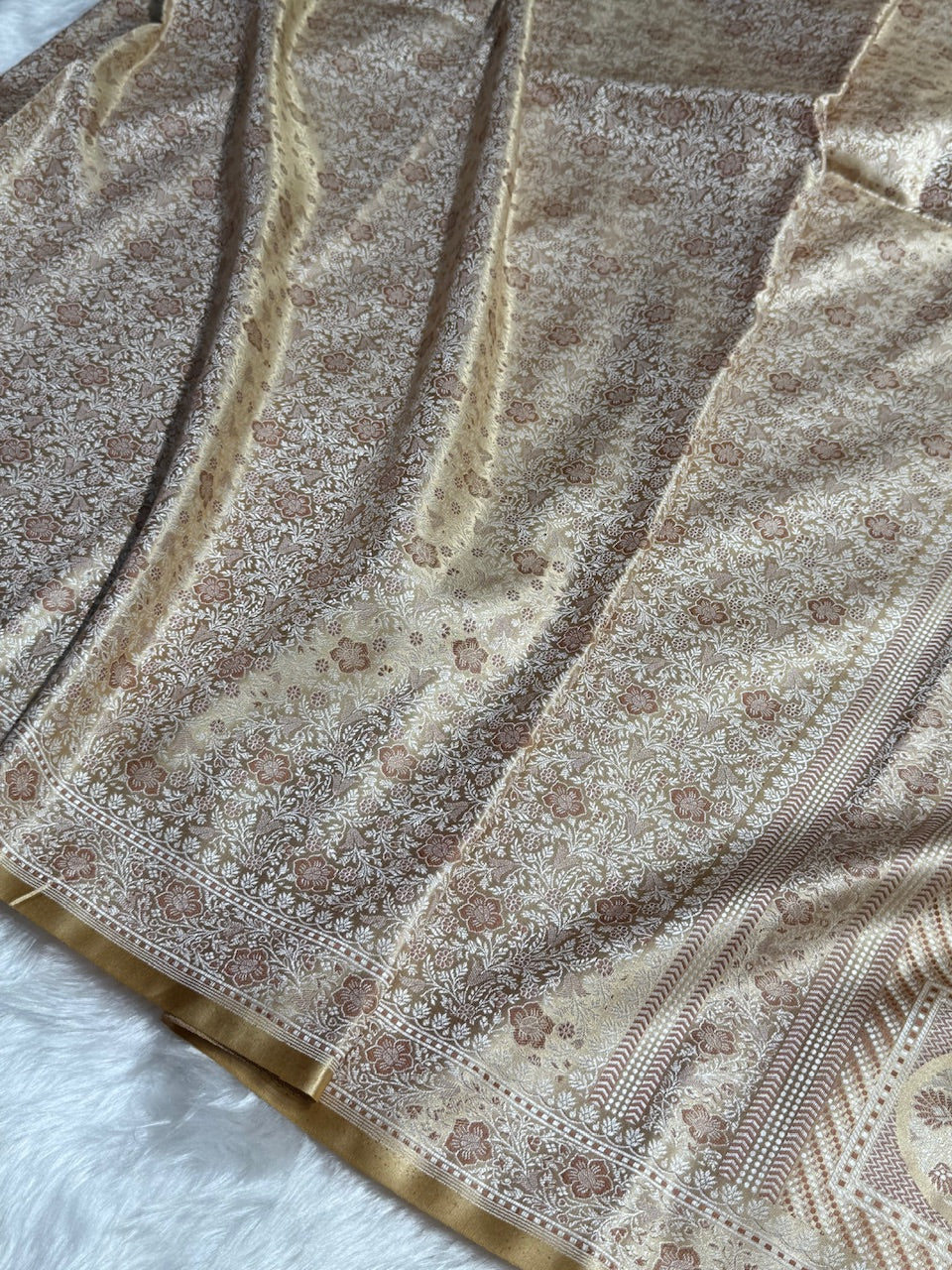 Tusser Jamawar Tanchoi Katan Silk Saree SKTM-14