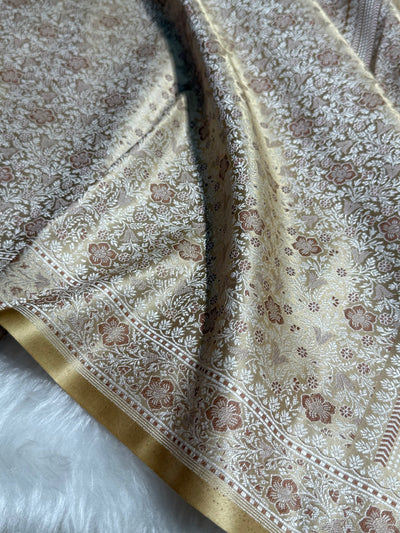 Tusser Jamawar Tanchoi Katan Silk Saree SKTM-14