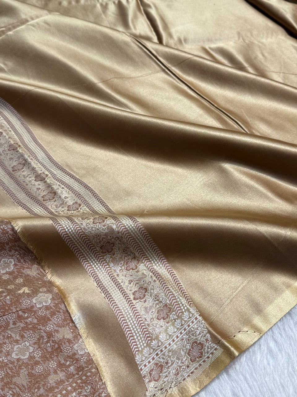 Tusser Jamawar Tanchoi Katan Silk Saree SKTM-14