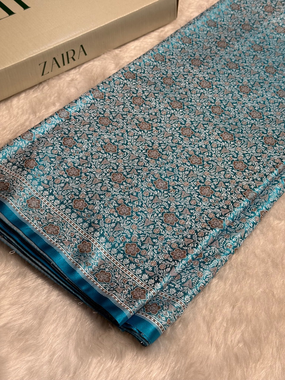 Firozy Jamawar Tanchoi Katan Silk Saree SKTM-14