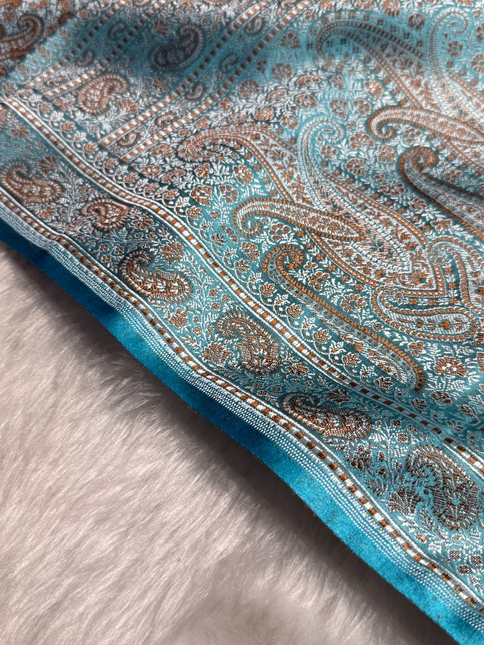 Firozy Jamawar Tanchoi Katan Silk Saree SKTM-11