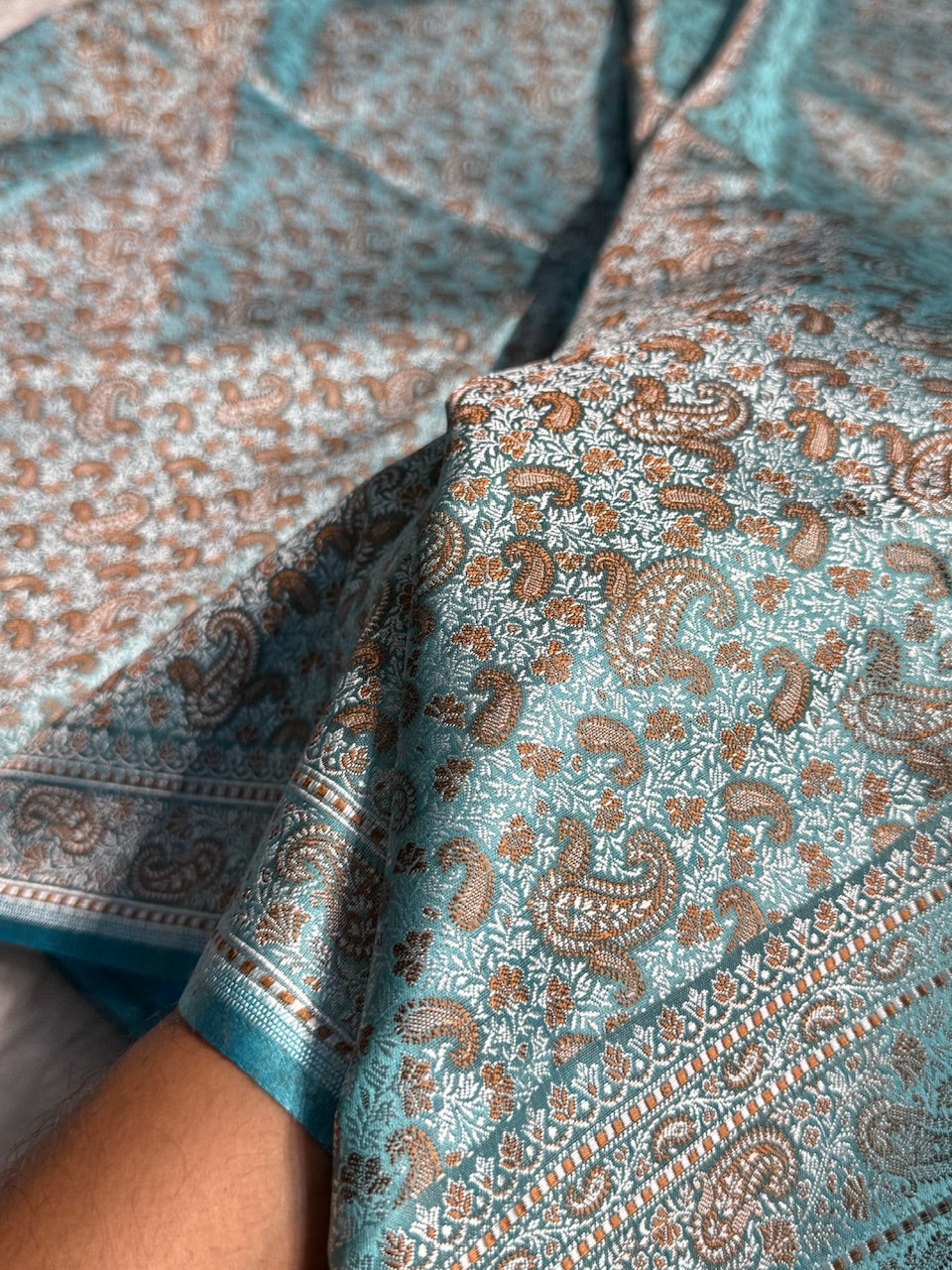 Firozy Jamawar Tanchoi Katan Silk Saree SKTM-11