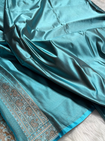Firozy Jamawar Tanchoi Katan Silk Saree SKTM-11