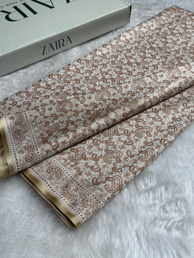 Tusser Jamawar Tanchoi Katan Silk Saree SKTM-11