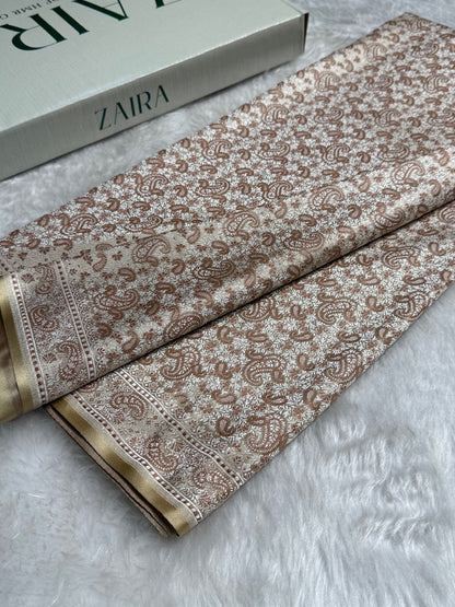 Tusser Jamawar Tanchoi Katan Silk Saree SKTM-11