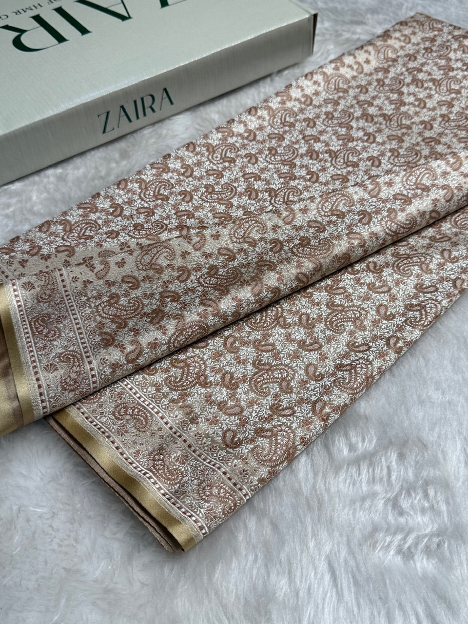 Tusser Jamawar Tanchoi Katan Silk Saree SKTM-11