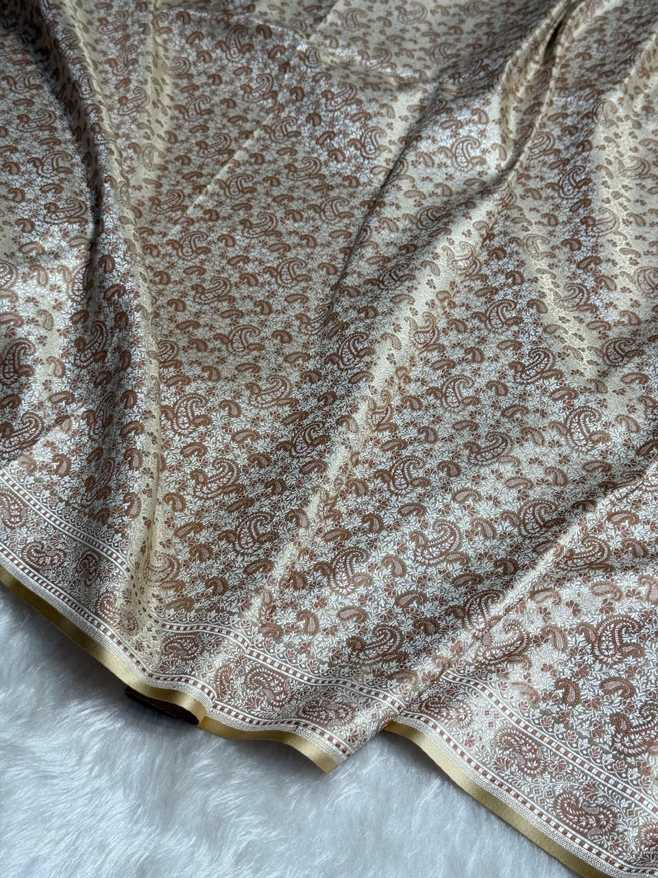 Tusser Jamawar Tanchoi Katan Silk Saree SKTM-11