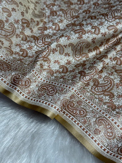 Tusser Jamawar Tanchoi Katan Silk Saree SKTM-11