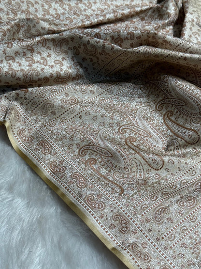 Tusser Jamawar Tanchoi Katan Silk Saree SKTM-11