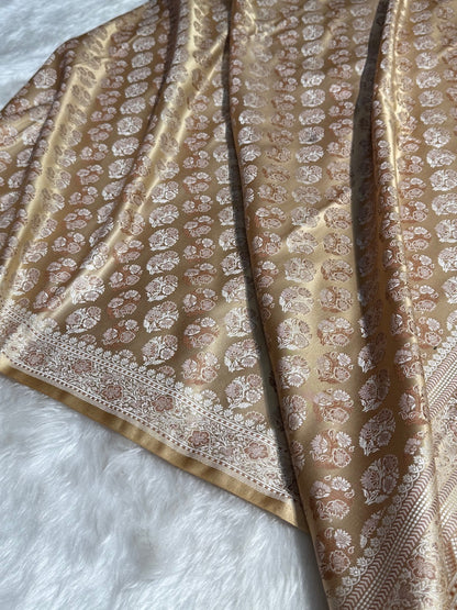 Tusser Jamawar Tanchoi Katan Silk Saree SKTM-10