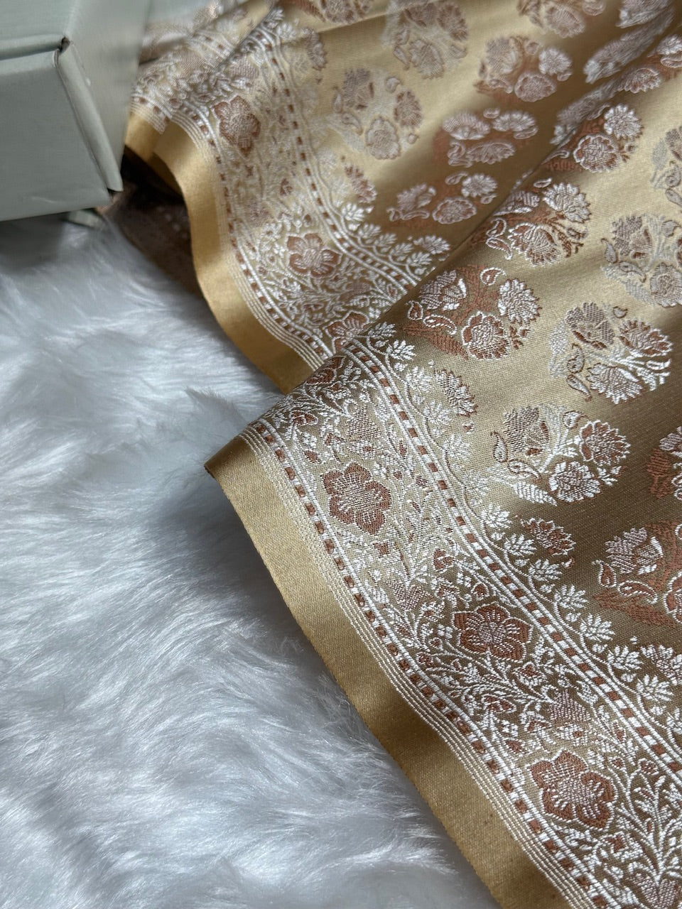 Tusser Jamawar Tanchoi Katan Silk Saree SKTM-10