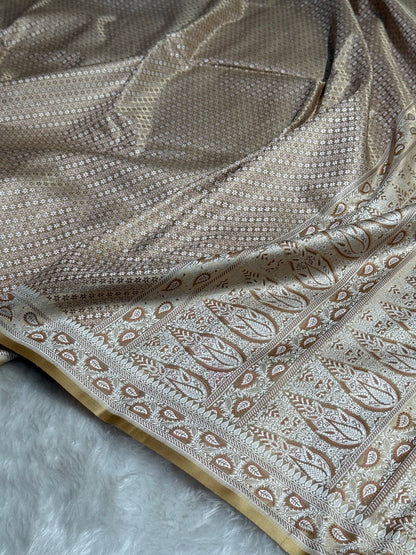 Tusser Jamawar Tanchoi Katan Silk Saree SKTM-15