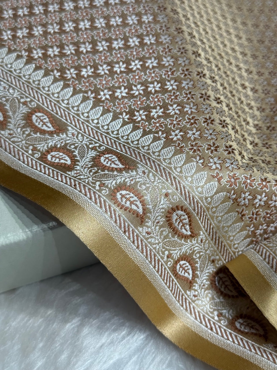 Tusser Jamawar Tanchoi Katan Silk Saree SKTM-15